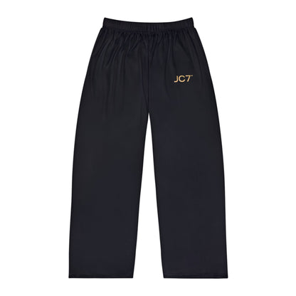 Men's Black Pajama Pants (Gold Logo)