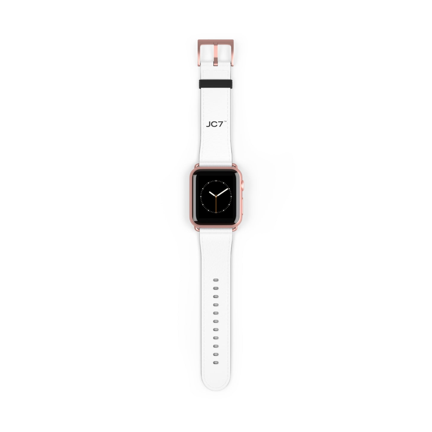 Stylish White Leather Watch Band (Apple Watch Series 1-9)