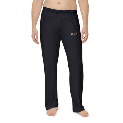 Men's Black Pajama Pants (Gold Logo)