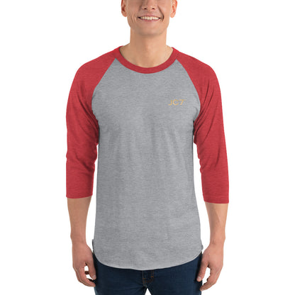 3/4 Sleeve Raglan Shirt (Gold Logo)