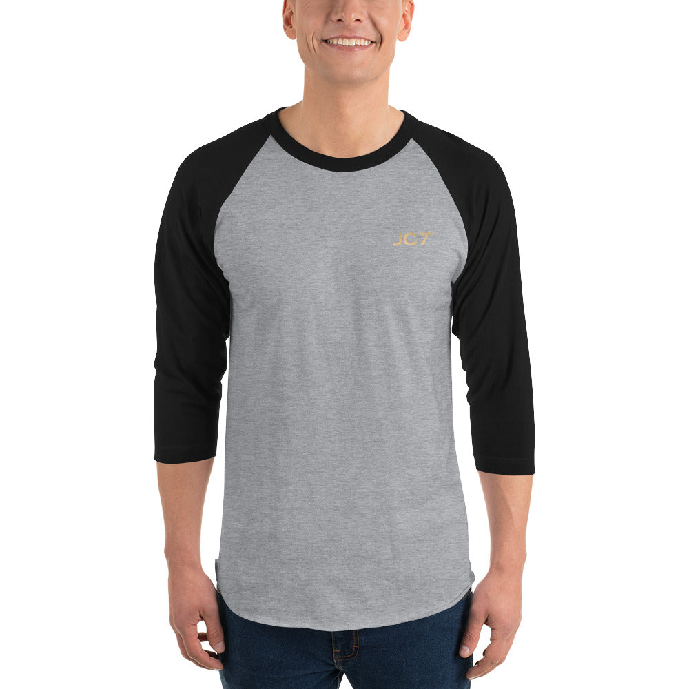 3/4 Sleeve Raglan Shirt (Gold Logo)