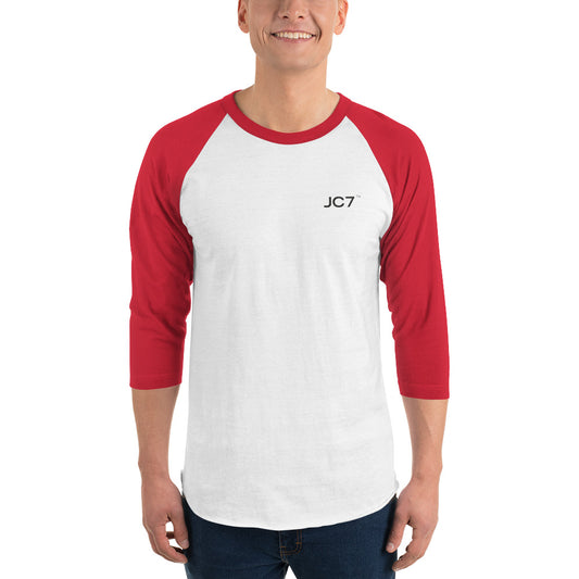 3/4 Sleeve Raglan Shirt (Black Logo)