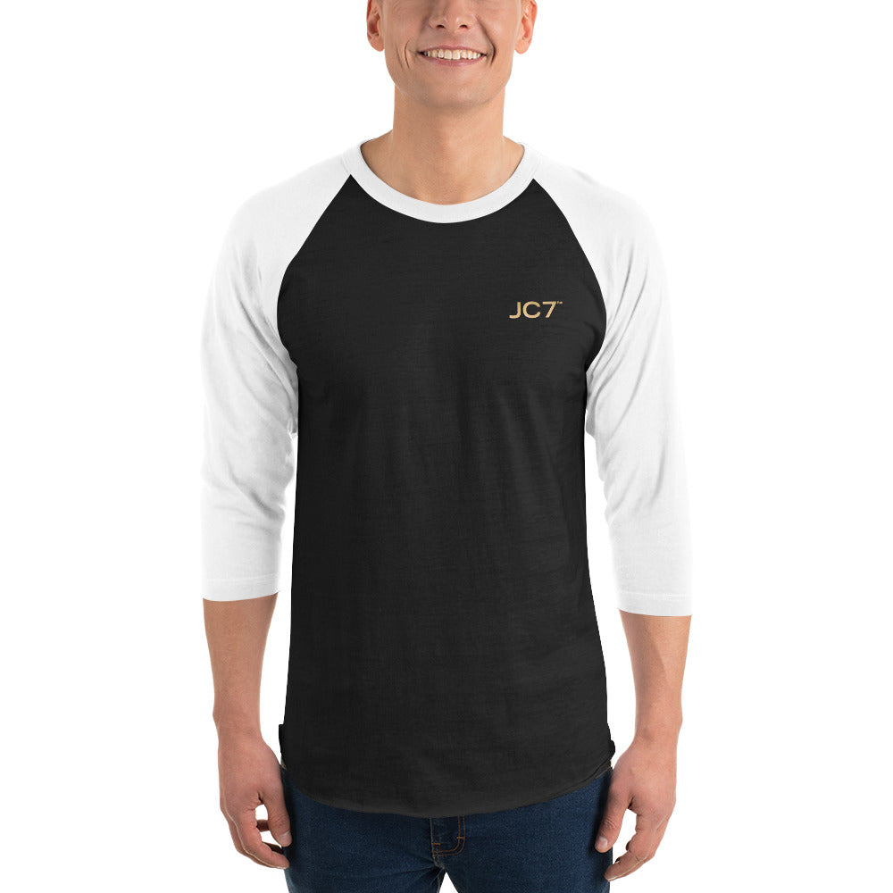 3/4 Sleeve Raglan Shirt (Gold Logo)