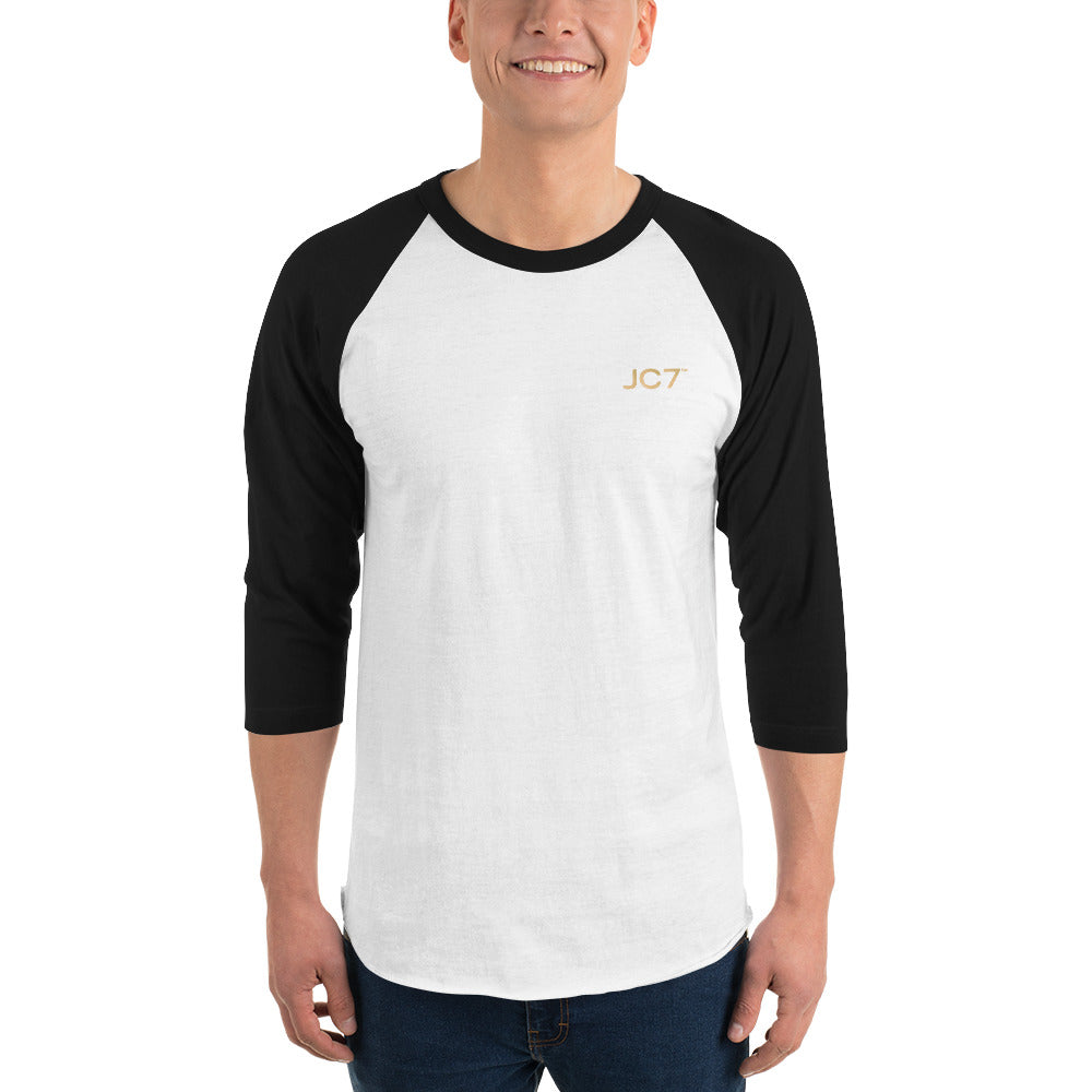 3/4 Sleeve Raglan Shirt (Gold Logo)